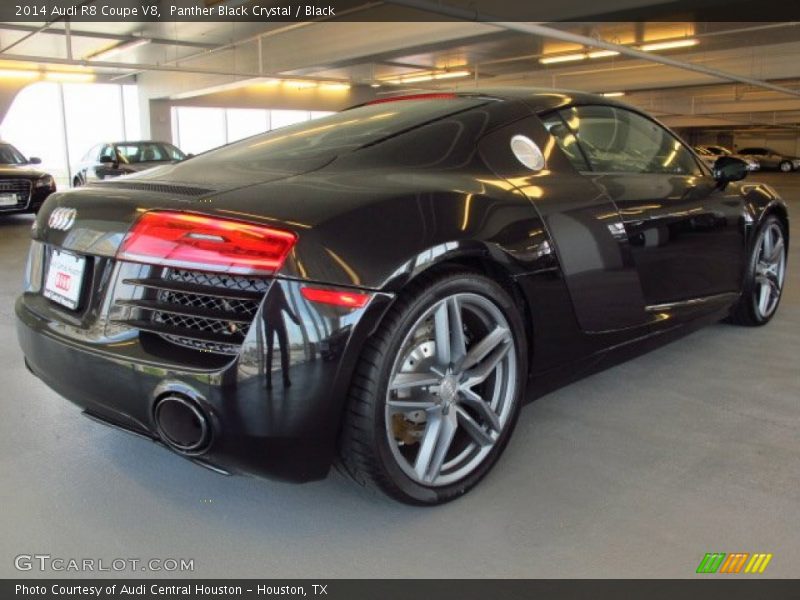 Panther Black Crystal / Black 2014 Audi R8 Coupe V8