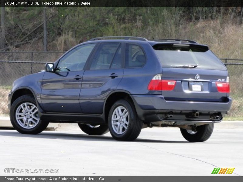 Toledo Blue Metallic / Beige 2004 BMW X5 3.0i