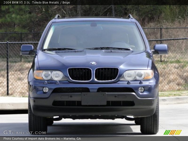 Toledo Blue Metallic / Beige 2004 BMW X5 3.0i