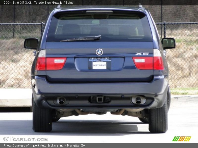 Toledo Blue Metallic / Beige 2004 BMW X5 3.0i