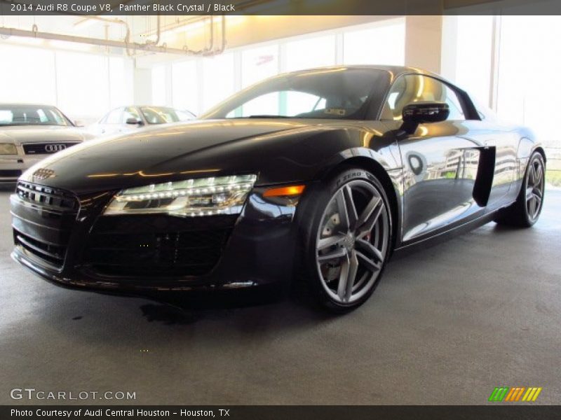 Panther Black Crystal / Black 2014 Audi R8 Coupe V8