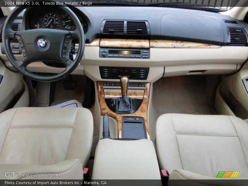 Toledo Blue Metallic / Beige 2004 BMW X5 3.0i