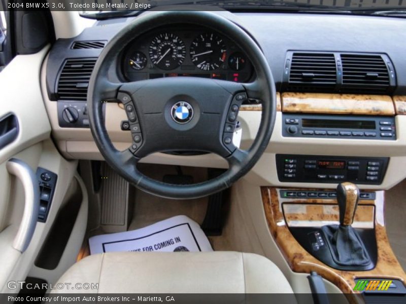 Toledo Blue Metallic / Beige 2004 BMW X5 3.0i