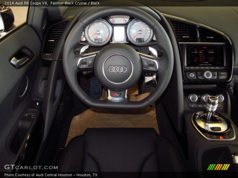 Panther Black Crystal / Black 2014 Audi R8 Coupe V8