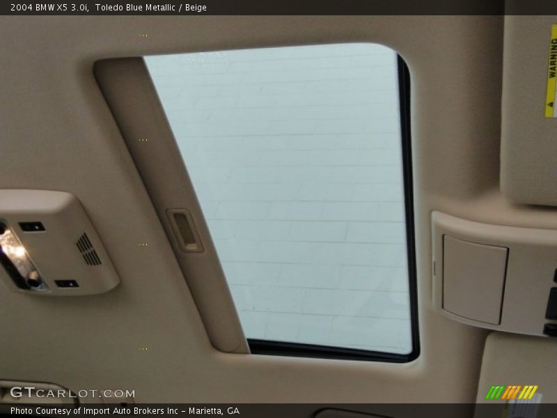 Toledo Blue Metallic / Beige 2004 BMW X5 3.0i