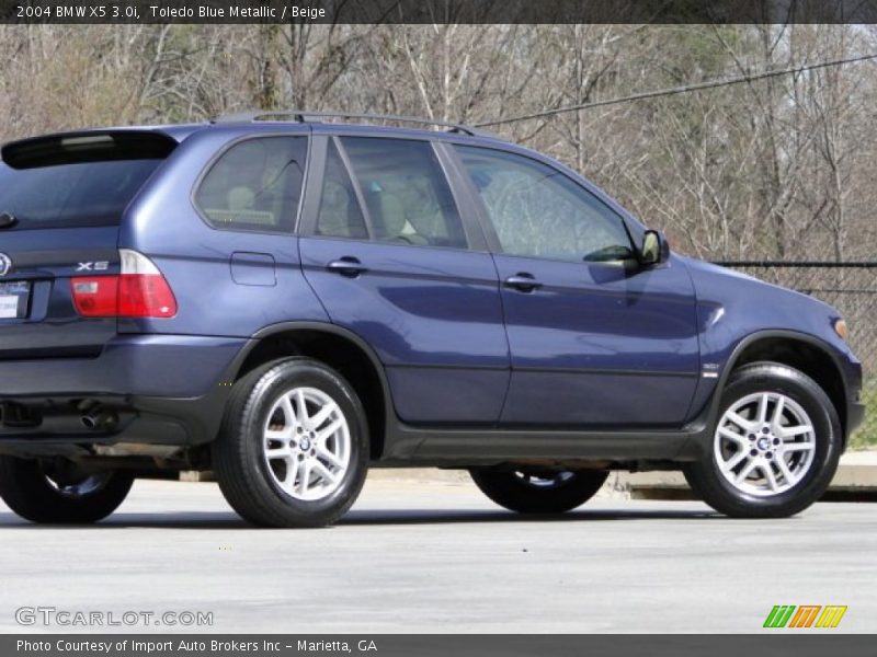 Toledo Blue Metallic / Beige 2004 BMW X5 3.0i