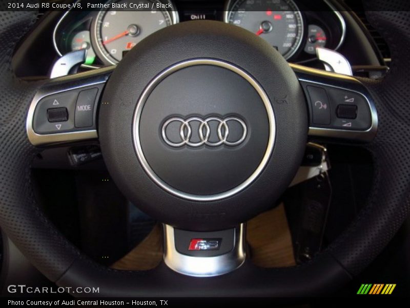 Panther Black Crystal / Black 2014 Audi R8 Coupe V8