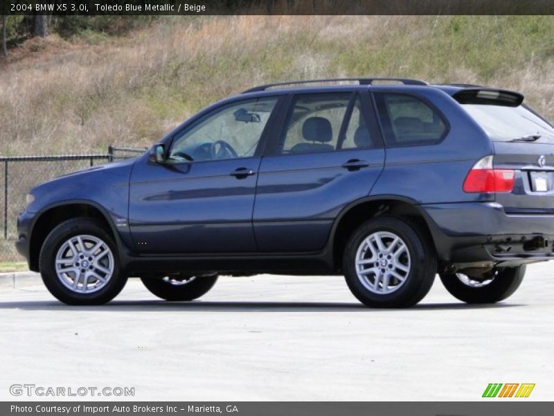 Toledo Blue Metallic / Beige 2004 BMW X5 3.0i