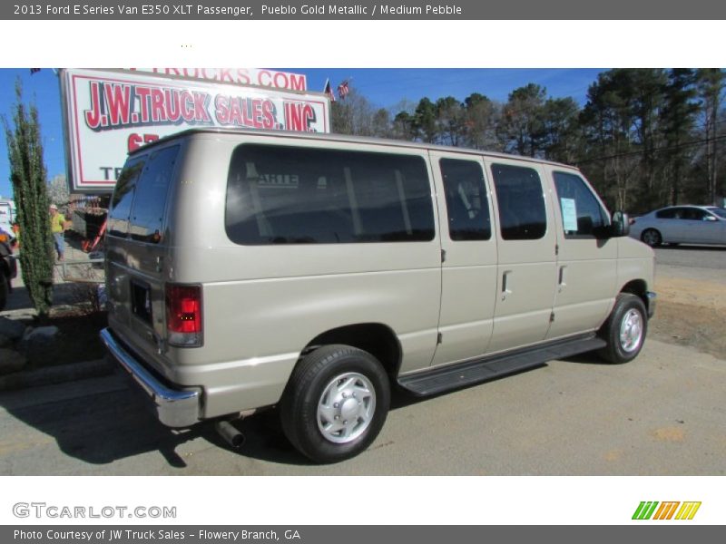 Pueblo Gold Metallic / Medium Pebble 2013 Ford E Series Van E350 XLT Passenger