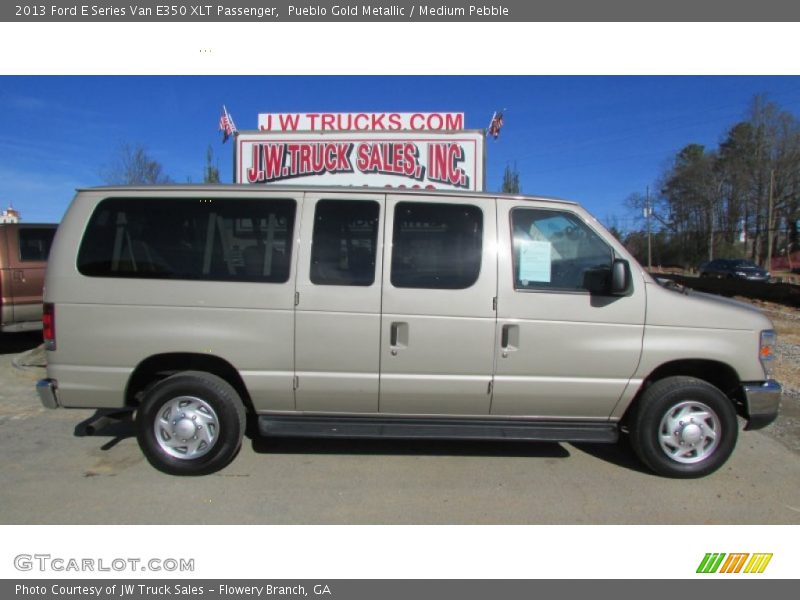 Pueblo Gold Metallic / Medium Pebble 2013 Ford E Series Van E350 XLT Passenger