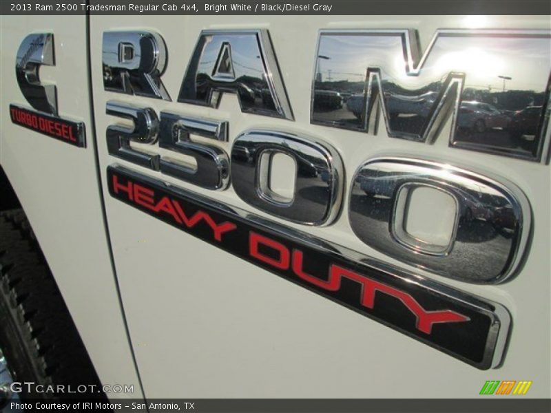 Bright White / Black/Diesel Gray 2013 Ram 2500 Tradesman Regular Cab 4x4