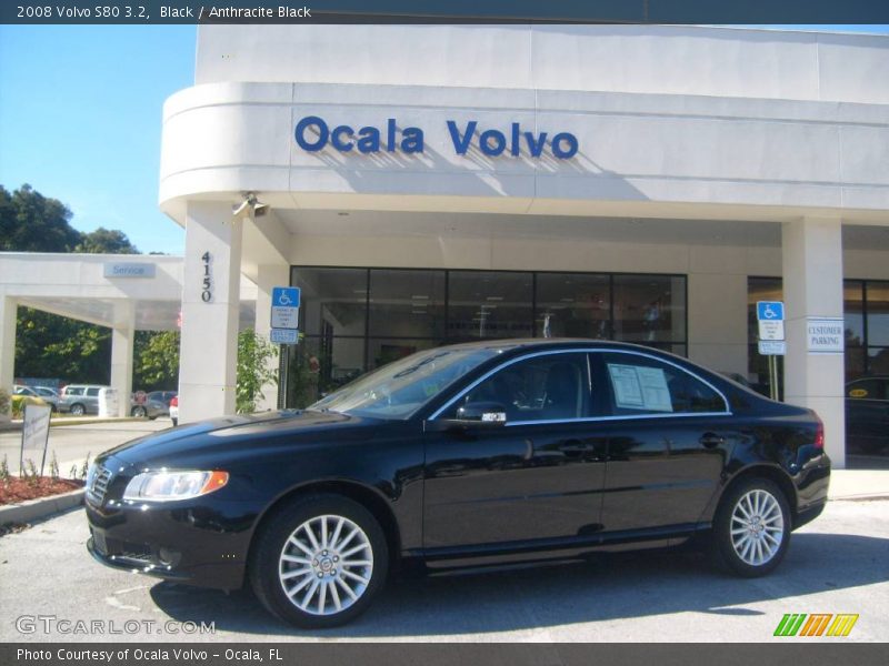 Black / Anthracite Black 2008 Volvo S80 3.2