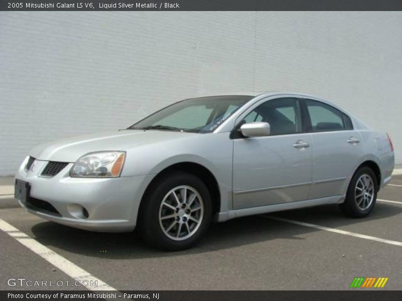 Liquid Silver Metallic / Black 2005 Mitsubishi Galant LS V6