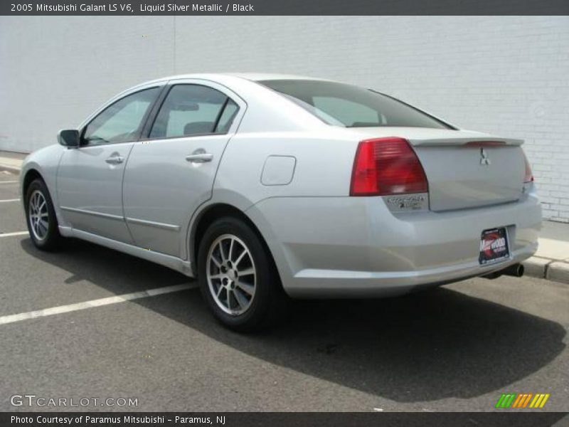 Liquid Silver Metallic / Black 2005 Mitsubishi Galant LS V6