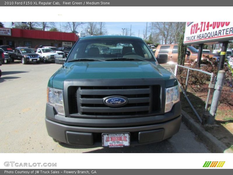 Fleet Green / Medium Stone 2010 Ford F150 XL Regular Cab