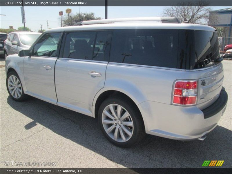 Ingot Silver / Charcoal Black 2014 Ford Flex SEL