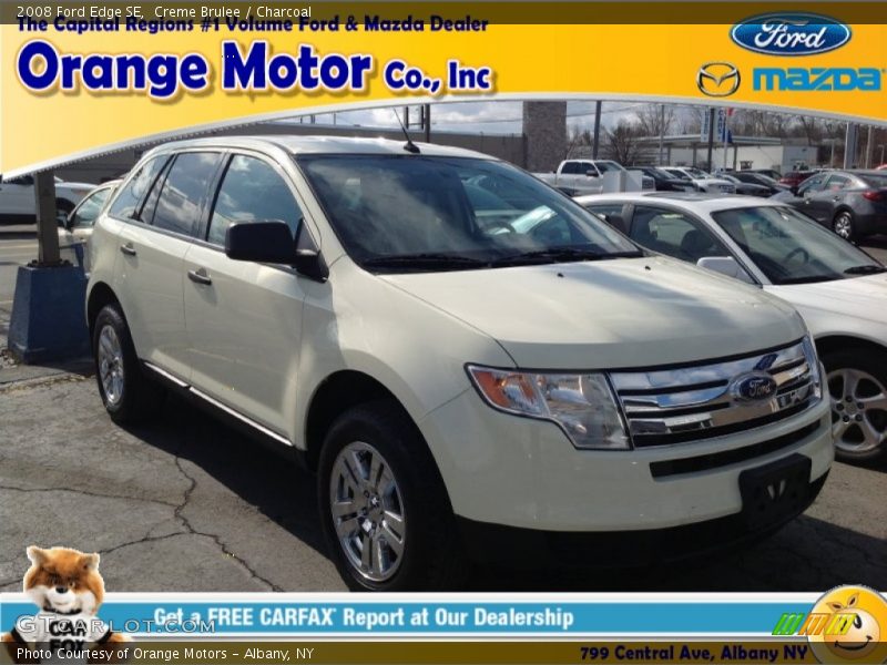 Creme Brulee / Charcoal 2008 Ford Edge SE