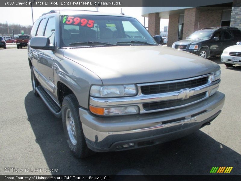 Light Pewter Metallic / Tan/Neutral 2003 Chevrolet Tahoe LT 4x4