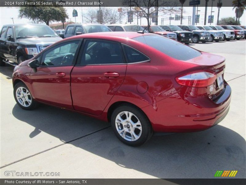 Ruby Red / Charcoal Black 2014 Ford Fiesta SE Sedan