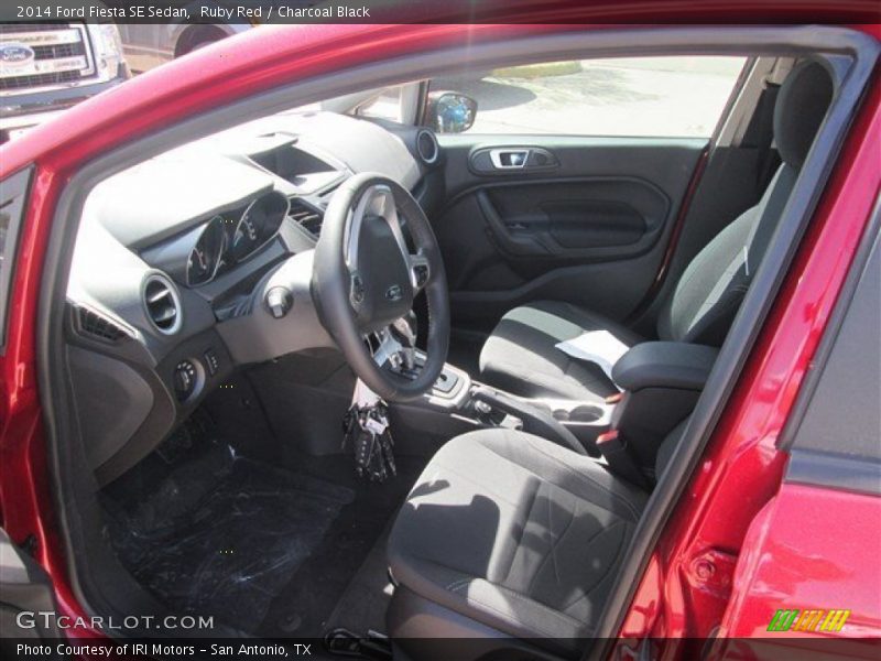 Ruby Red / Charcoal Black 2014 Ford Fiesta SE Sedan