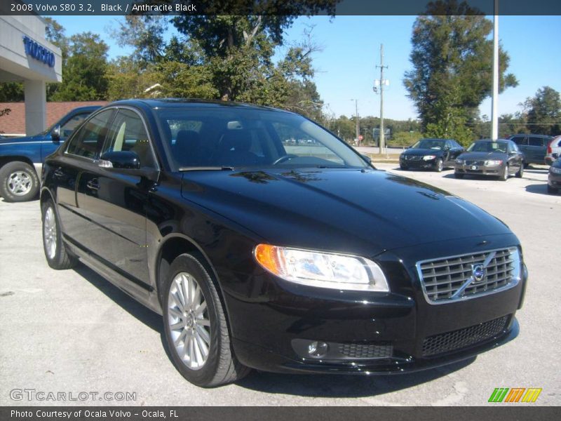 Black / Anthracite Black 2008 Volvo S80 3.2