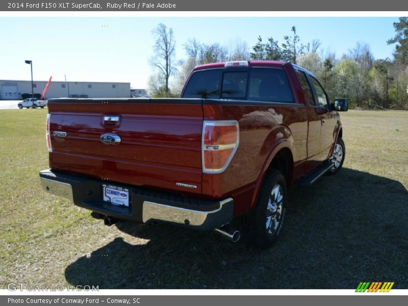 Ruby Red / Pale Adobe 2014 Ford F150 XLT SuperCab