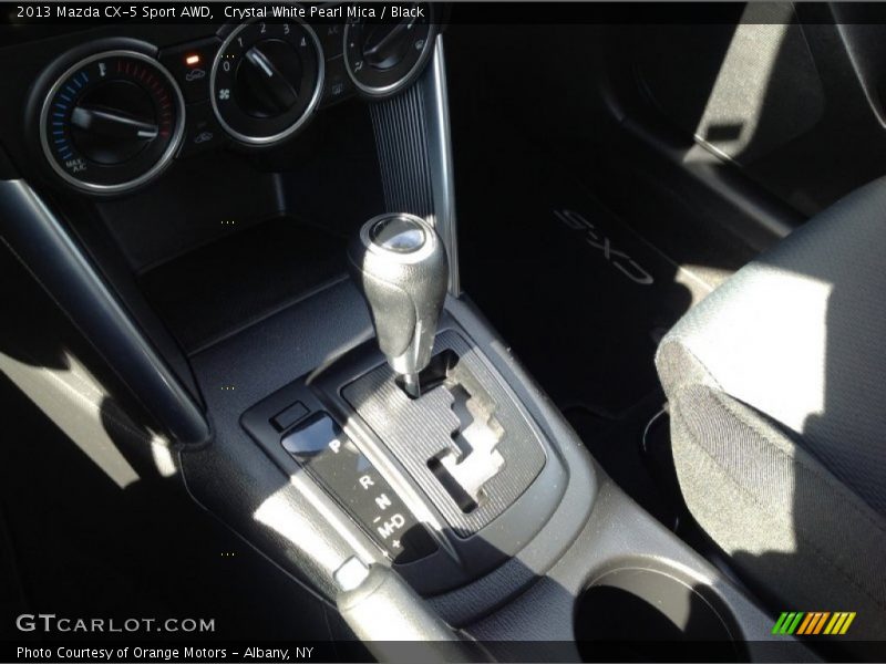 Crystal White Pearl Mica / Black 2013 Mazda CX-5 Sport AWD