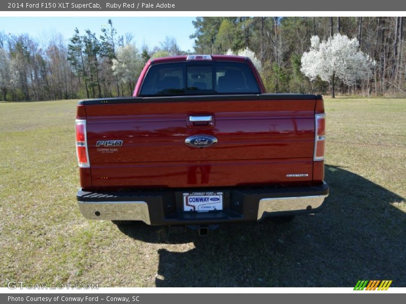 Ruby Red / Pale Adobe 2014 Ford F150 XLT SuperCab