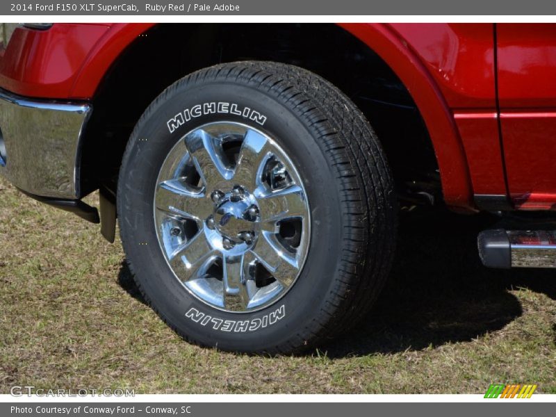 Ruby Red / Pale Adobe 2014 Ford F150 XLT SuperCab