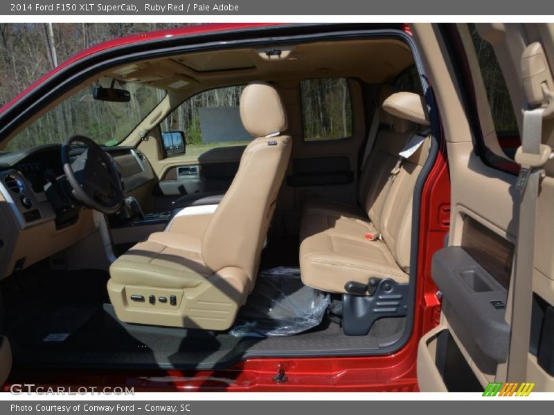 Ruby Red / Pale Adobe 2014 Ford F150 XLT SuperCab