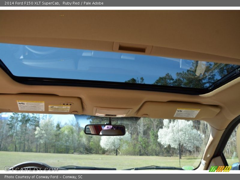 Ruby Red / Pale Adobe 2014 Ford F150 XLT SuperCab