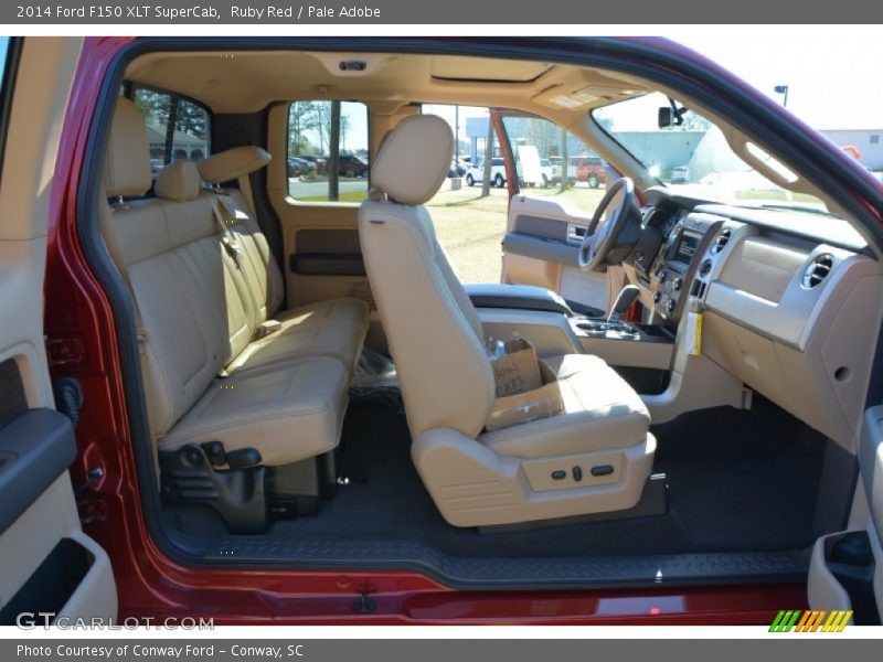 Ruby Red / Pale Adobe 2014 Ford F150 XLT SuperCab