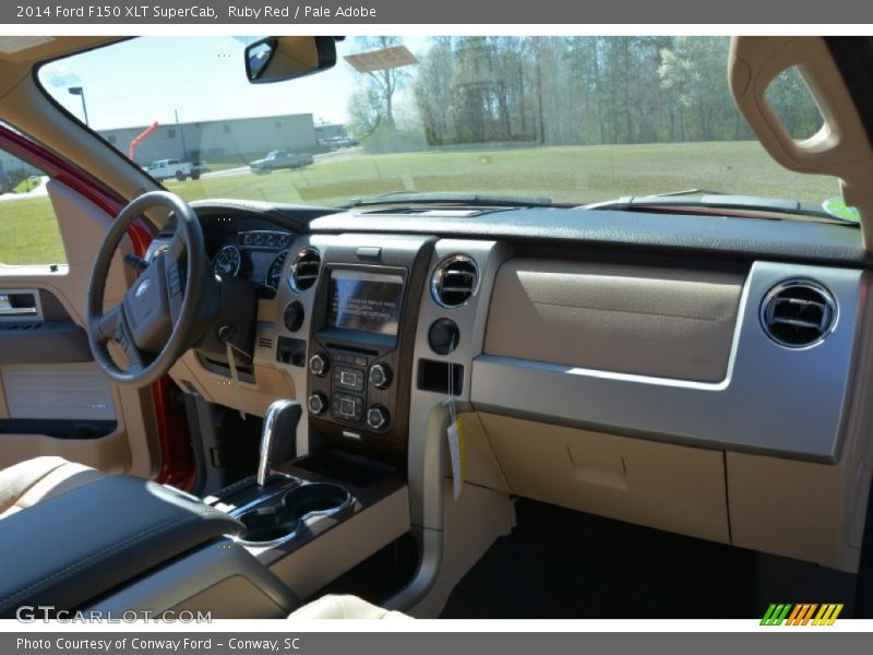 Ruby Red / Pale Adobe 2014 Ford F150 XLT SuperCab