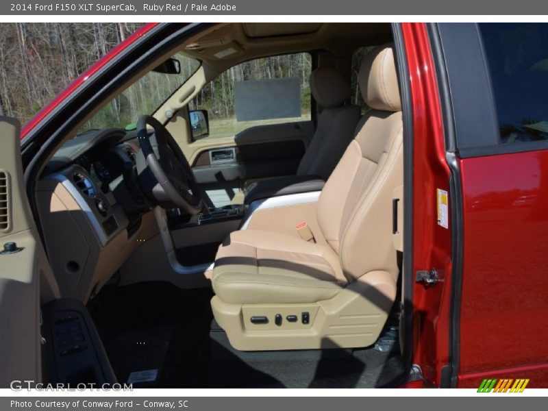 Ruby Red / Pale Adobe 2014 Ford F150 XLT SuperCab