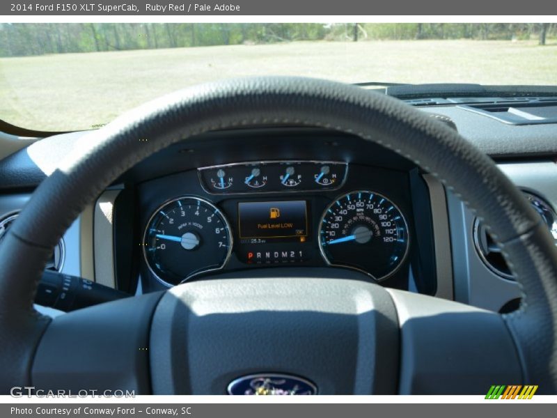 Ruby Red / Pale Adobe 2014 Ford F150 XLT SuperCab