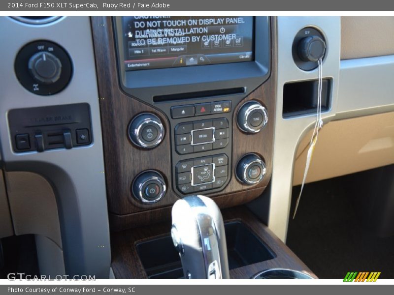 Ruby Red / Pale Adobe 2014 Ford F150 XLT SuperCab