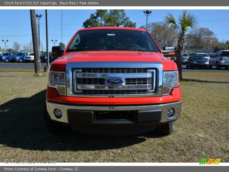 Race Red / Pale Adobe 2014 Ford F150 XLT SuperCab