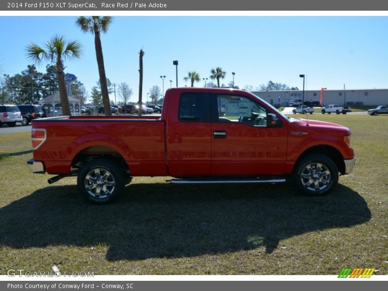 Race Red / Pale Adobe 2014 Ford F150 XLT SuperCab
