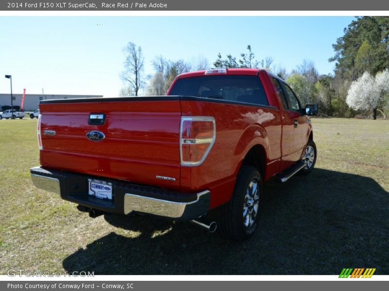 Race Red / Pale Adobe 2014 Ford F150 XLT SuperCab