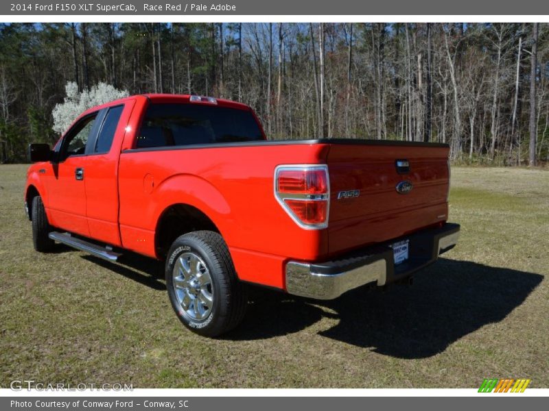 Race Red / Pale Adobe 2014 Ford F150 XLT SuperCab