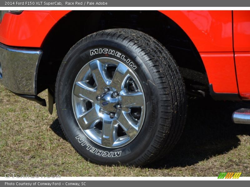 Race Red / Pale Adobe 2014 Ford F150 XLT SuperCab