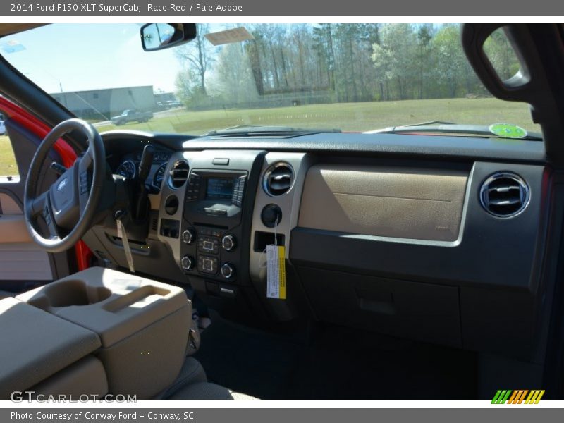 Race Red / Pale Adobe 2014 Ford F150 XLT SuperCab