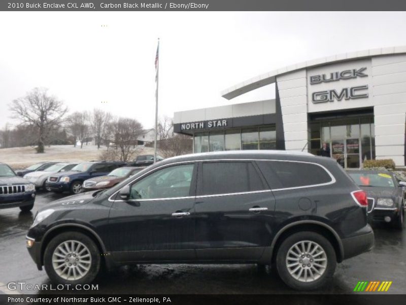 Carbon Black Metallic / Ebony/Ebony 2010 Buick Enclave CXL AWD