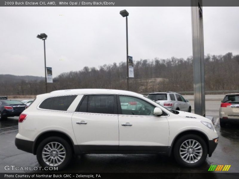 White Opal / Ebony Black/Ebony 2009 Buick Enclave CXL AWD