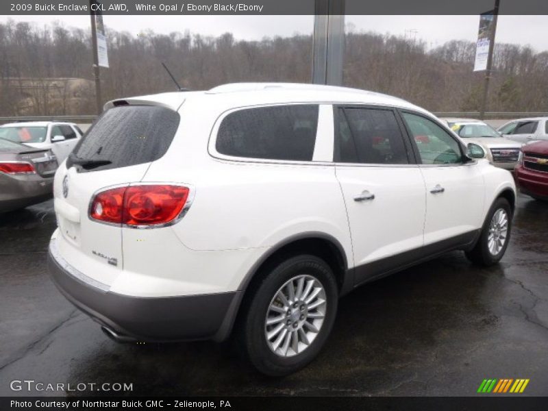 White Opal / Ebony Black/Ebony 2009 Buick Enclave CXL AWD