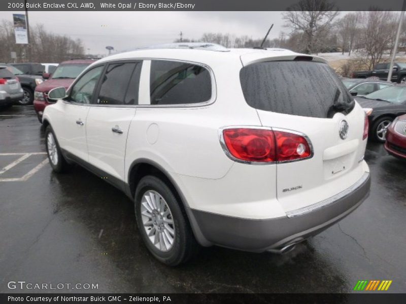 White Opal / Ebony Black/Ebony 2009 Buick Enclave CXL AWD