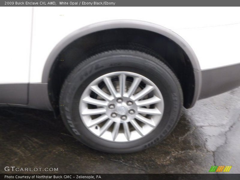 White Opal / Ebony Black/Ebony 2009 Buick Enclave CXL AWD