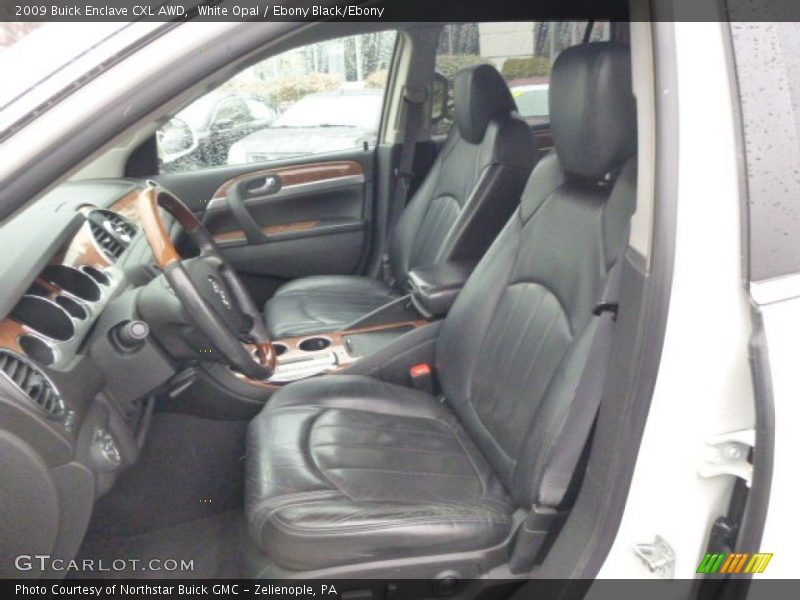 White Opal / Ebony Black/Ebony 2009 Buick Enclave CXL AWD