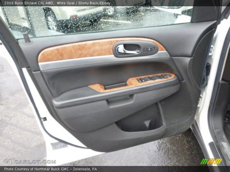 White Opal / Ebony Black/Ebony 2009 Buick Enclave CXL AWD