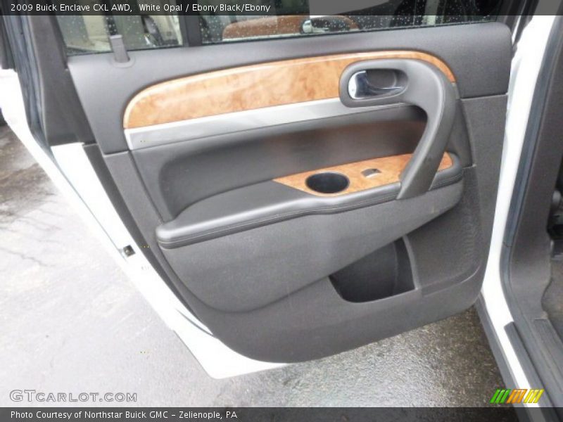 White Opal / Ebony Black/Ebony 2009 Buick Enclave CXL AWD